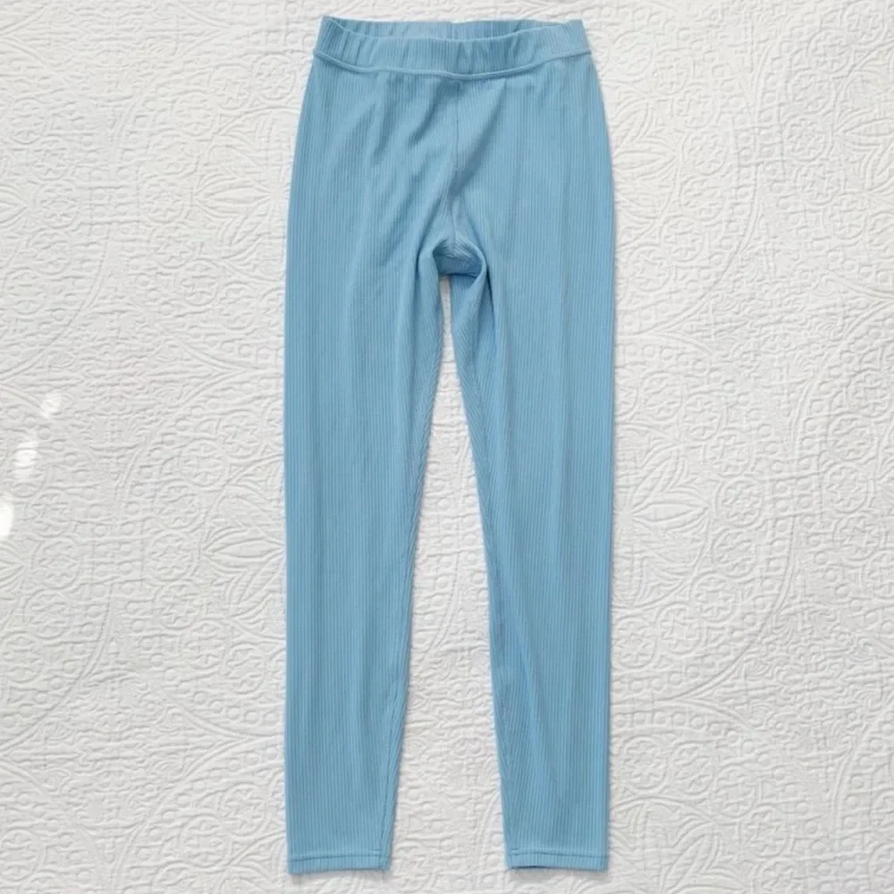 Alo Yoga Ribbed High-Waist 7/8 Blissful Legging